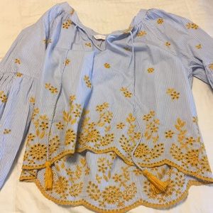 flower blouse from zara